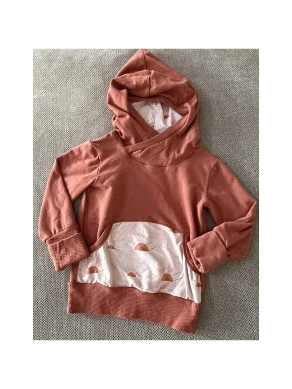 Sunflower Child Handmade Grow With Me Set Rust Lounge Outfit 12M-3T